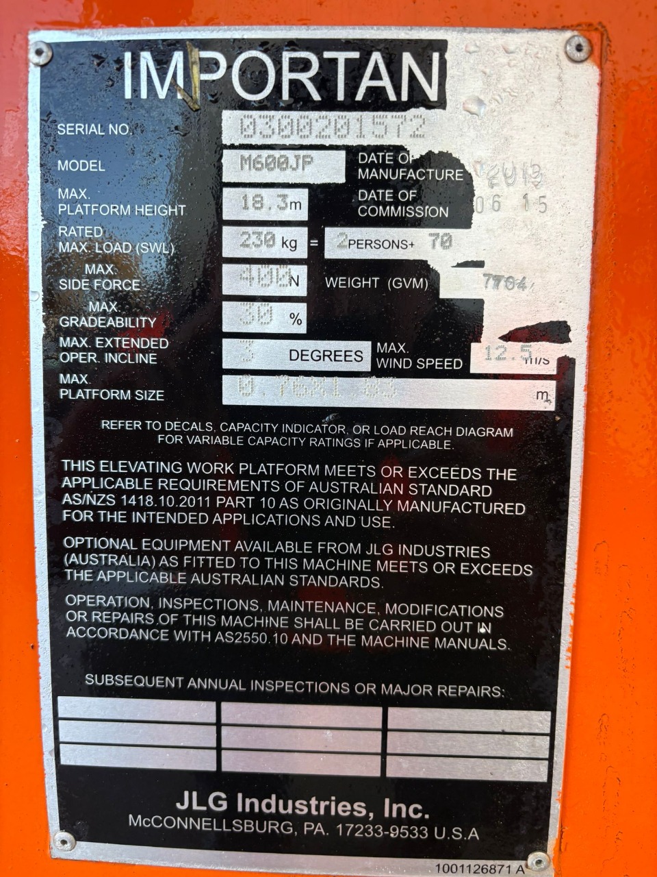 Sold - Telescopic Boom Lift - View 2